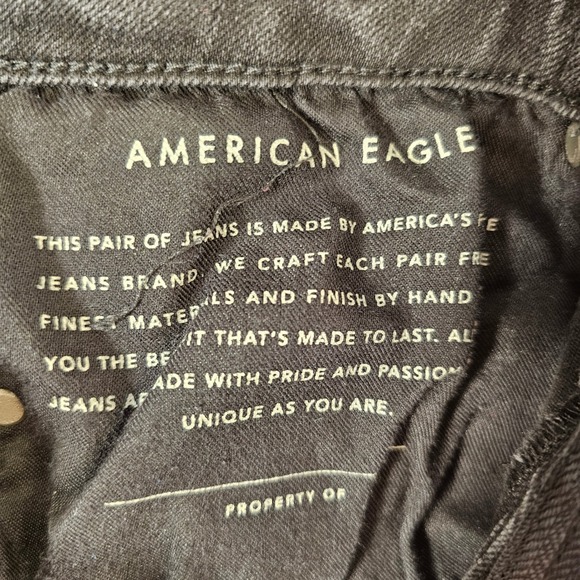 American Eagle Outfitters Mens Jeans Black Wash Slim Fit Next Level Flex 32x30 - Picture 8 of 9